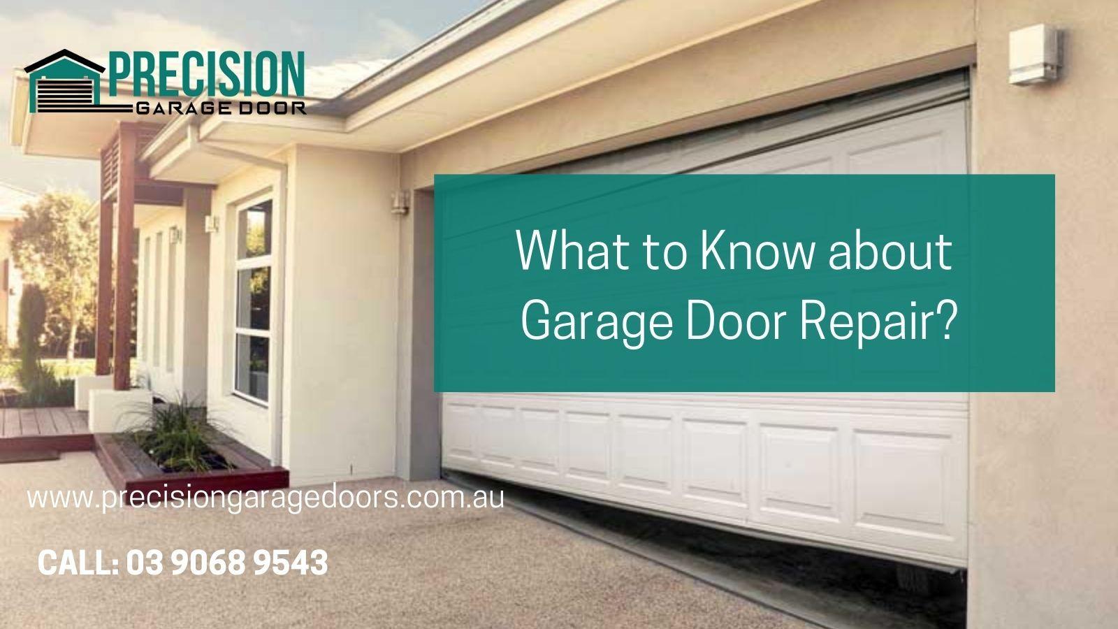 What to Know about Garage Door Repair