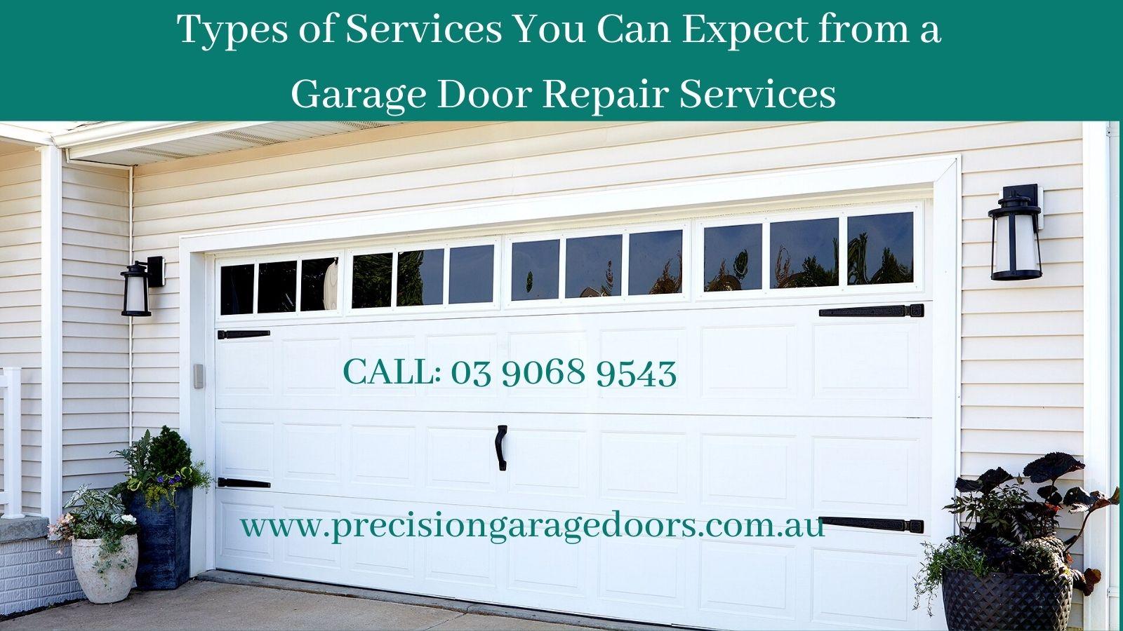 Types of Services You Can Expect from a Garage Door Repair Services