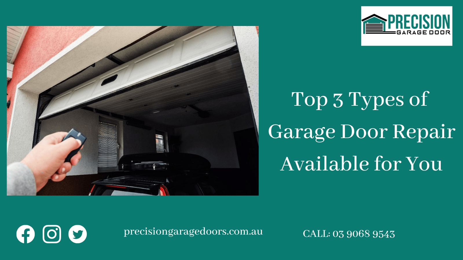 Top 3 Types of Garage Door Available for You