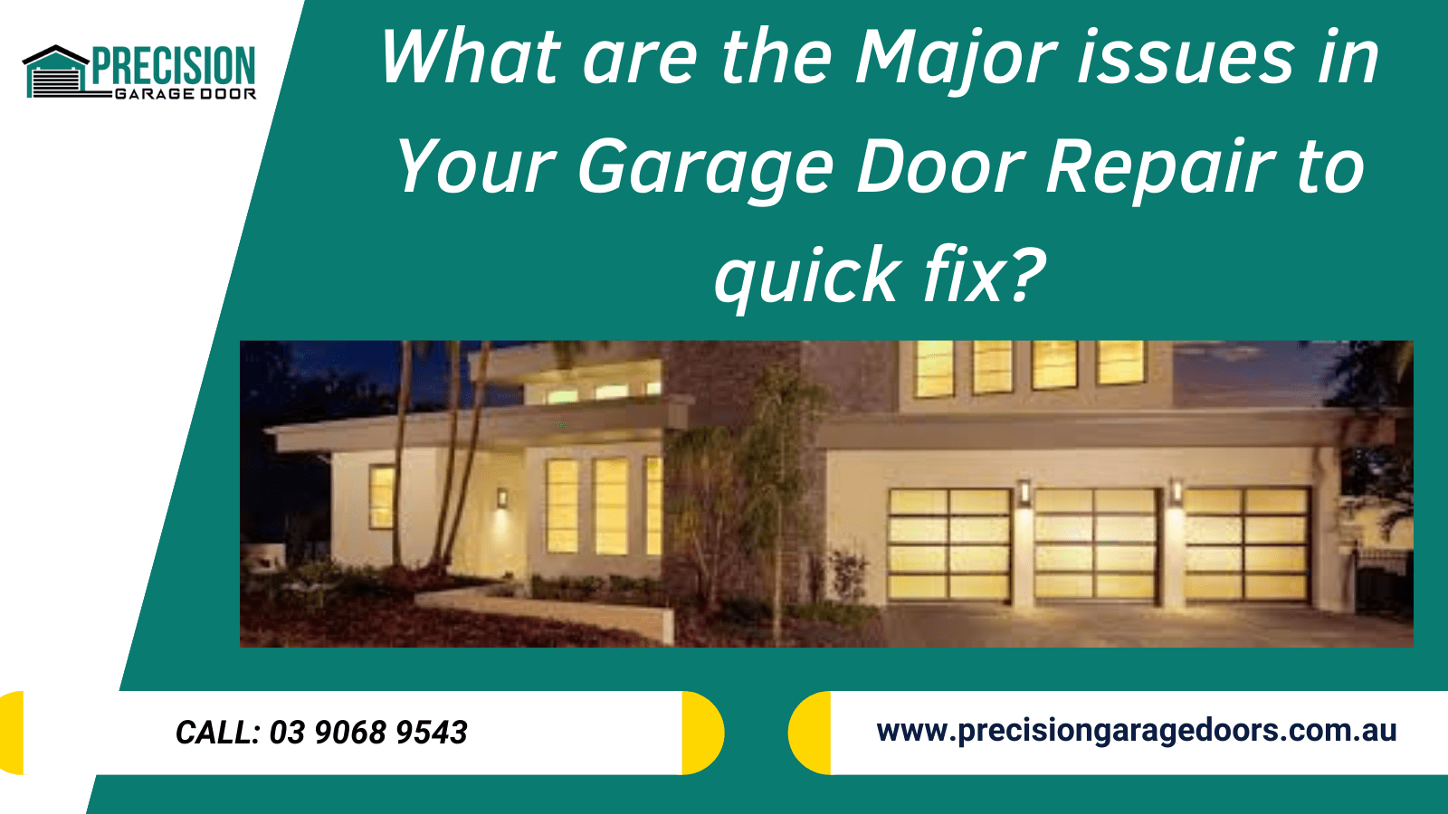 What are the Major issues in Your Garage Door Repair to quick fix